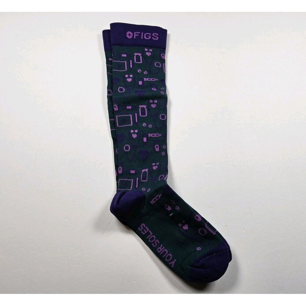 FIGS Compression Figs Love Nurse Medical Socks Size S